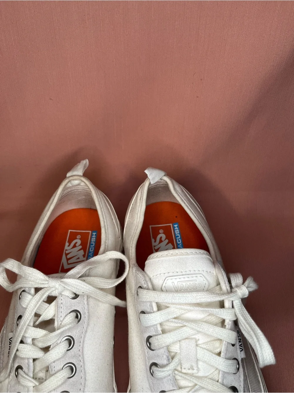 Vans Men's Cream Low-Top Sneakers